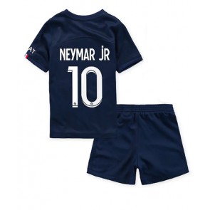 Paris Saint-Germain Neymar Jr #10 kläder Barn 2022-23 Hemmatröja Kortärmad (+ korta byxor)
